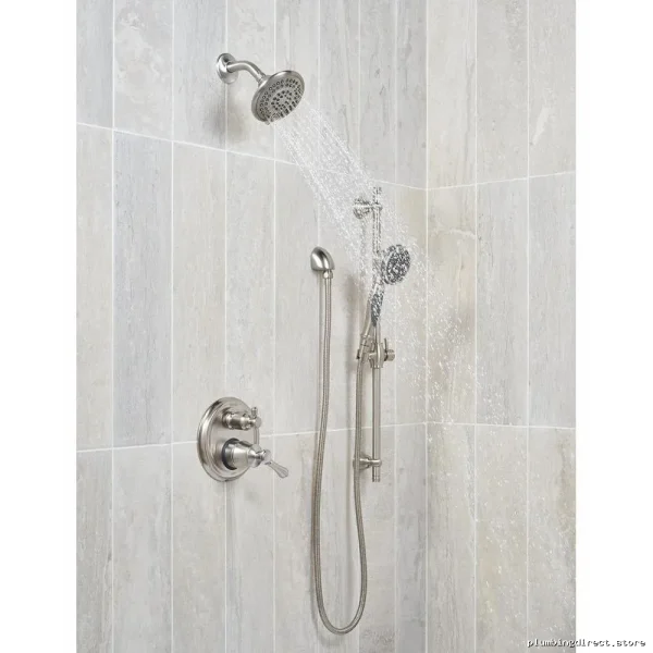 Hands-Free 5-Adjustable Settings Touch-Clean Shower Head - Stainless RP78575SS Delta - Image 4