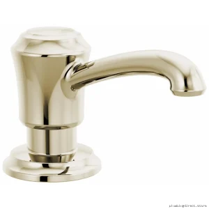 Hands-free Soap Dispenser by Cassidy - Lumicoat Polished Nickel Delta Design