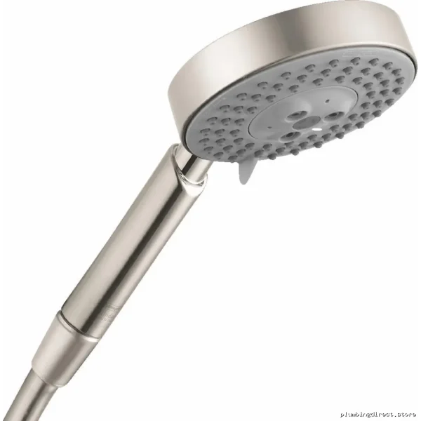 HanseGroe Rain danceS Three Function air-powered hand shower brushed nickel | Modl