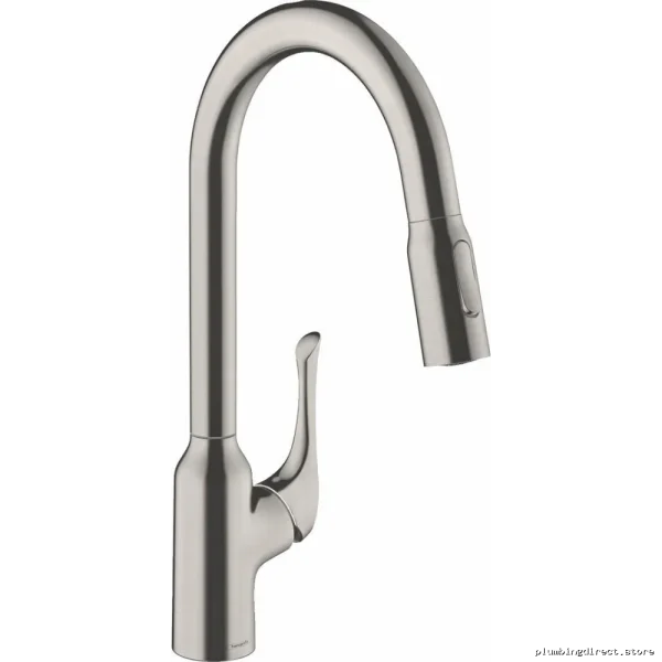Allegro N Kitchen Faucet w/ Pulldown Spray | Stainless Steel Optic Model Hansgrohe - Image 2
