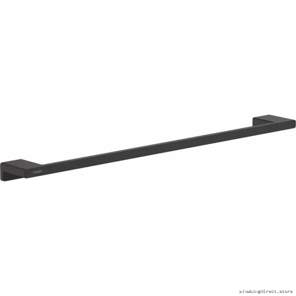 Hansgrohe AddStoris 24-Inch Matte Black Towel Bar - Modern Bathroom Accessory - Image 4