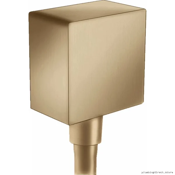 Hansgrohe FixFit Check Valve Wall Outlet for Bathroom - Brushed Bronze 26455141 - Image 2