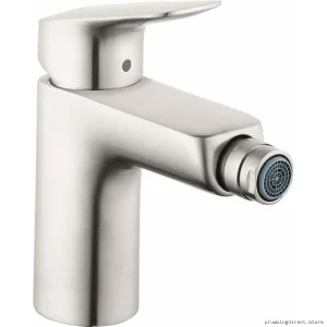 Hansgrohe Brushed Nickel Single Hole Bidet Faucet for Modern Bathrooms 71200821