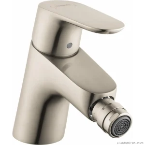 Hansgrohe Brushed Nickel Bidet Faucet with Single Hole Design