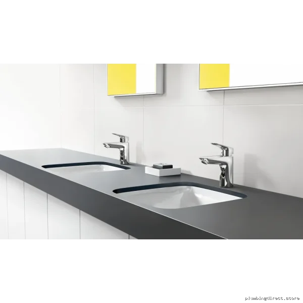 Hansgrohe Logis Single-Hole Bathroom Faucet with Pop-Up Drain Kit – Brushed Nickel Finish – Model #7₁₁₀₀₈₂₁ - Image 2