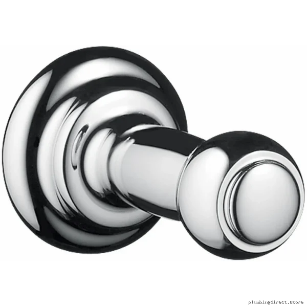 Stylish Chrome Robe Hook - Hansgrohe Bathroom Wall Mount Accessory 06099000