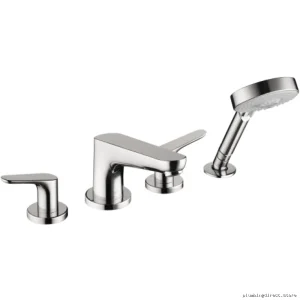 Hansgrohe Chrome Roman Tub Faucet with Hand Shower 04366000