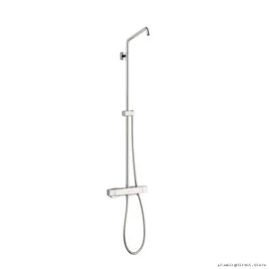 Hansgrohe Croma Chrome Shower Pipe Only - No Showerhead Included