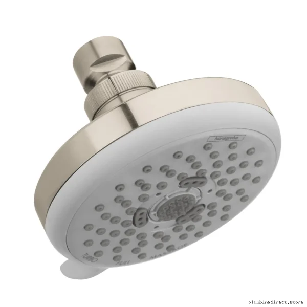 Hansgrohe Croma E 100 3-in-1 Shower Head - Brushed Nickel Finish