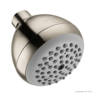 Hansgrohe Croma E 75 1-Jet Low-Flow Shower Head - Brushed Nickel