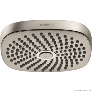 Hansgrohe Croma Select E 180 Shower Head 2 Spray Modes Brushed Nickel