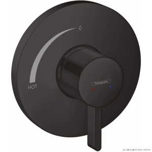 Hansgrohe Ecostat S Model 15739671 - Matte Black Pressure Balance Valve Trim