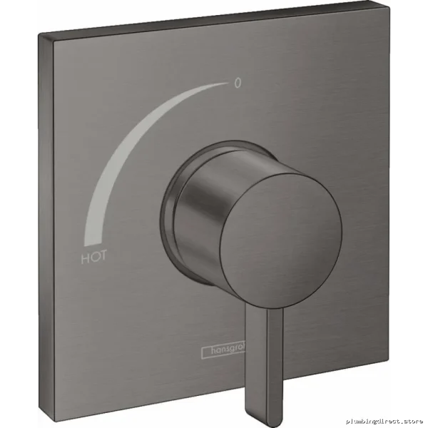 Hansgrohe Ecostat Square Pressure Balance Valve Trim Brushed Black Chrome - Image 2