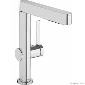 Hansgrohe Finoris Chrome Bathroom Faucet with Handy Pullout Spray