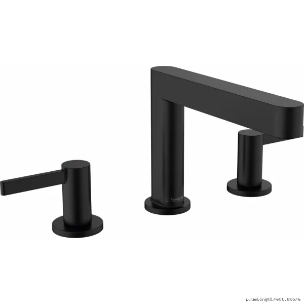 Hansgrohe Finoris Matte Black Widespread Faucet with Pop-Up Drain - 76033671
