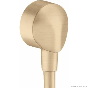 Hansgrohe FixFit Wall Outlet with Check Valve - Brushed Bronze