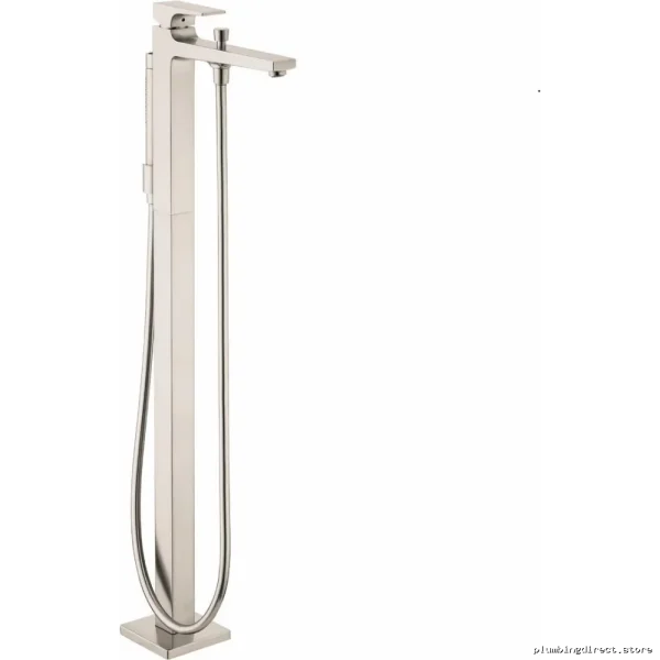 Hansgrohe Brushed Nickel Freestanding Tub Faucet with Hand Shower 32532821