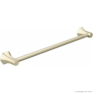 Hansgrohe Locarno 24-Inch Brushed Nickel Towel Bar (Stainless Steel Bath Accessory) - 04835820