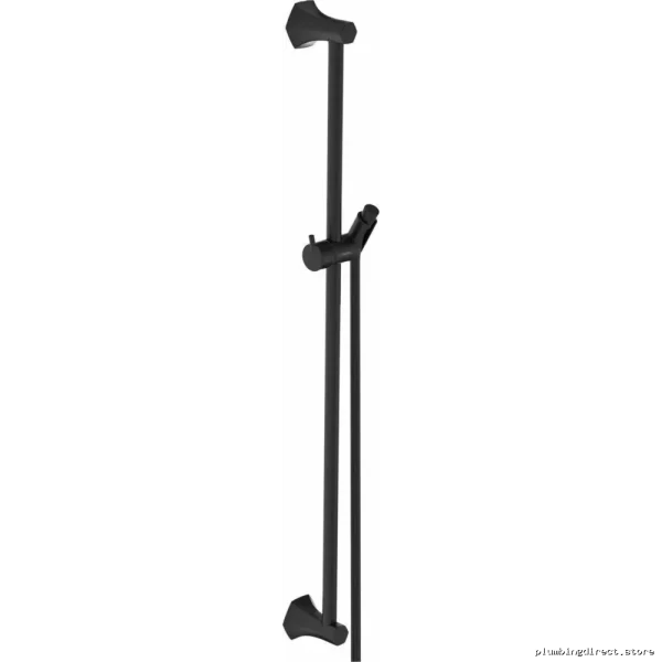 Hansgrohe Matte Black Locarno 24-Inch Wall Mounted Towel Bar - Image 2