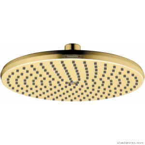 Hansgrohe Locarno 240 Single-Function Shower Head - Brushed Gold Finish