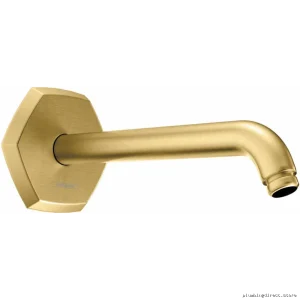 Hansgrohe Locarno 9 Wall-Mounted Shower Arm - Brushed Gold Optic Finish 04826250