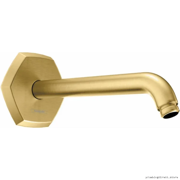 Hansgrohe Locarno 9 Wall-Mounted Shower Arm - Brushed Gold Optic Finish 04826250