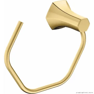 Hansgrohe Locarno Bath Towel Ring Brushed Gold Optic Finish 04836250