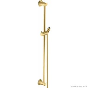 Brushed Gold Wall-Mount Towel Bar - Hansgrohe Locarno Collection