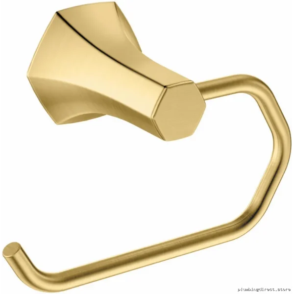 Locarno Brushed Gold Optic Toilet Holder 04837250 Hansgrohe - Image 2