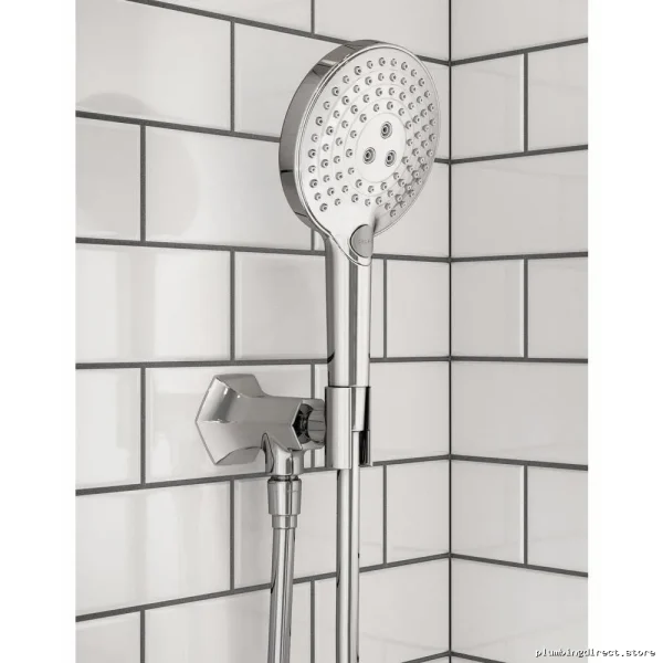 Hansgrohe Locarno Chrome Shower Arm & Outlet Holder - Easy Install - Image 2