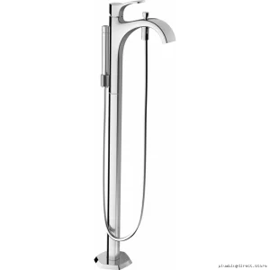 Locarno Free-Standing Tub Filler Trim w/ Hand Shower - Chrome Finish Hansgrohe