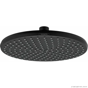 Matte Black Single Function Shower Head | Hansgrohe Locarno Series