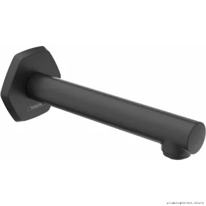 Hansgrohe Locarno Tub Spout Matte Black Finish Modern Design