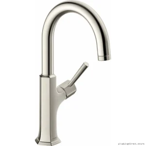 Stainless Steel Bar Faucet - Optic Finish Locarno Model 04854800 by Hansgrohe