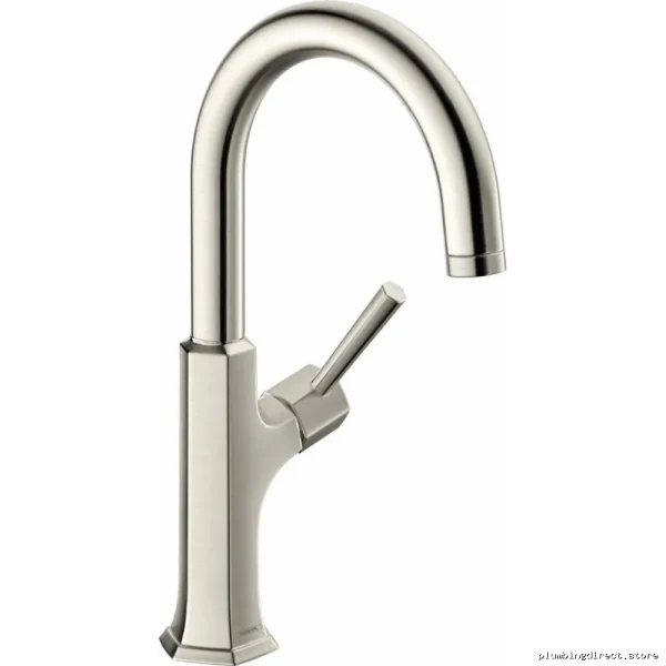 Stainless Steel Bar Faucet - Optic Finish Locarno Model 04854800 by Hansgrohe
