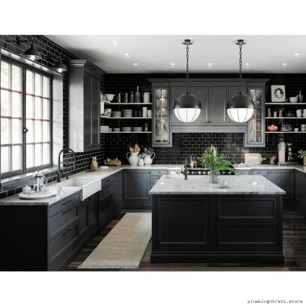 Hansgrohe Locarno Professional Kitchen Faucet with Spring Spray Matte Black - Image 2