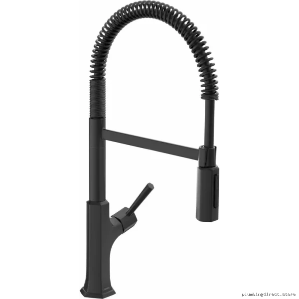 Hansgrohe Locarno Professional Kitchen Faucet with Spring Spray Matte Black