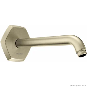 Brushed Nickel Shower Arm Kit - Hansgrohe Easy Install Locarno Series