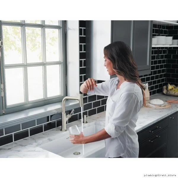 Hansgrohe Locarno 04857800 Soap Dispenser – Modern Stainless Steel Bathroom Accessory - Image 4