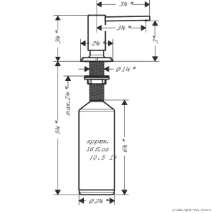 Hansgrohe Locarno 04857800 Soap Dispenser – Modern Stainless Steel Bathroom Accessory