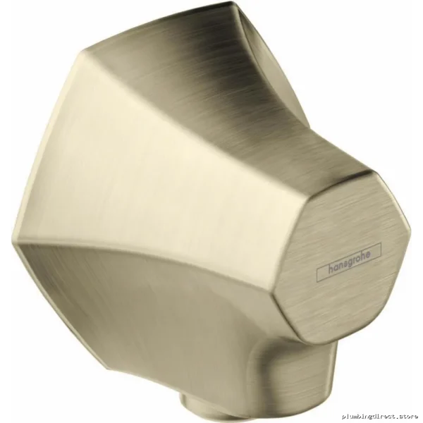 Hansgrohe Locarno Wall Outlet with Check Valve - Brushed Nickel - Image 2