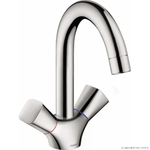 Hansgrohe Logis Plus Modern Single Hole Bath Faucet in Chrome w/Pop Up Drain