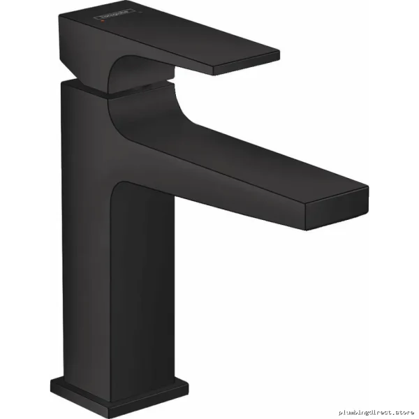 Hansgrohe Matte Black Single Hole Bathroom Faucet with Pop-Up Drain - Image 2