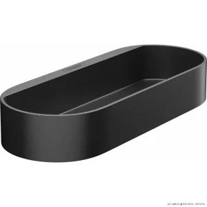 Hansgrohe WallStoris Matte Black Space-Saving Bathroom Storage Basket