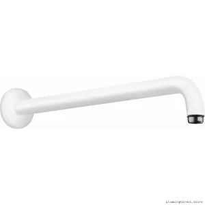 Hansgrohe Matte White 15-Inch Adjustable Shower Arm 27413701