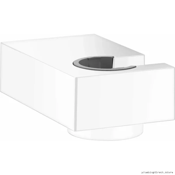 Hansgrohe Matte White Hand Shower Holder - Stainless Steel Bathroom Fixture 28387701
