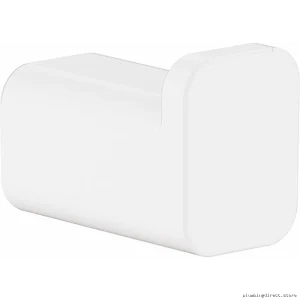 AddStoris Hansgrohe Matte White Robe Hook - Elegant Hanging Organizer