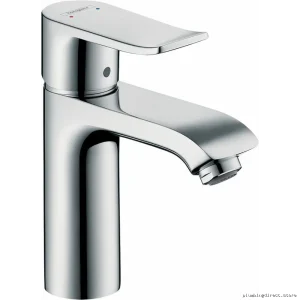 Hansgrohe Metris 110 Chrome Bathroom Faucet Single Hole Pop-Up Drain Included