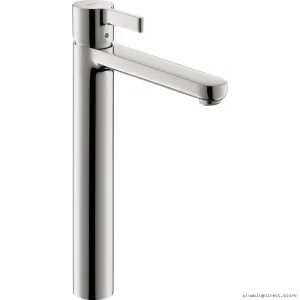 Tall Single Hole Bathroom Faucet - Chrome Hansgrohe Metris S
