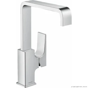 Hansgrohe Metropol 230 Single Hole Bathroom Faucet with Spout - Chrome Finish